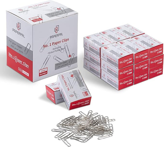 PAPERPAL Paperclips for Office School & Personal Use, #1 Nonskid Paper Clip by PAPERPALDirect