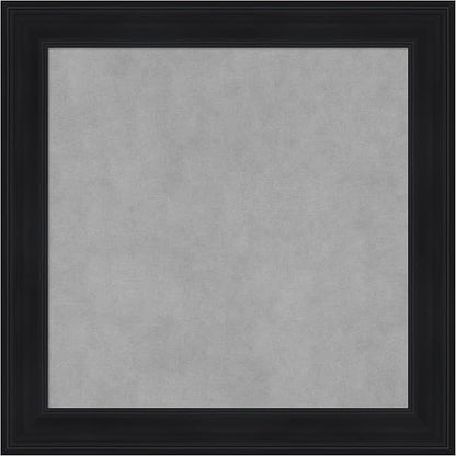 Amanti Art Black Framed Magnetic Board 25x25 Medium Vision Board by AmantiArt