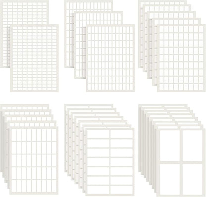 1723 Pieces Matte Labels Sticker Removable Rectangular Labels Writable Blank by Zonon