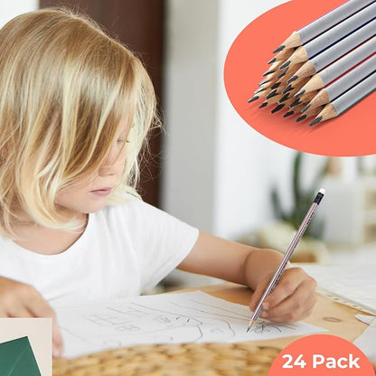 M&G Signal Series 24 Pack 2B Triangular Wood-Cased Pencils, Pre-Sharpened - Image 7