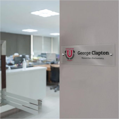 Custom Door Name Plate with Business Logo - Image 6