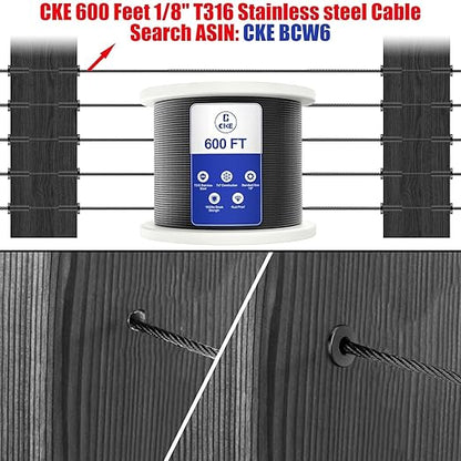 CKE 50 Pack T316 Stainless Steel Black Protector Sleeves - Image 4