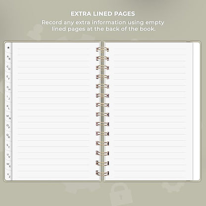 Clever Fox Password Book Spiral – Internet Address & Password Organizer - Image 6
