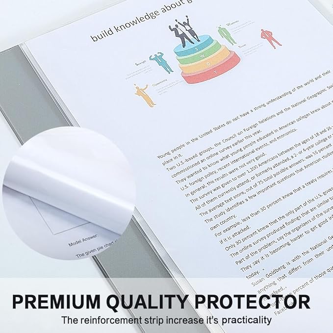Sheet Protectors, HERKKA 1000 Pack Heavy Duty Clear Plastic Page Protectors - Image 6