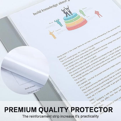 Sheet Protectors, HERKKA 200 Pack Upgrade Clear Plastic Page Protectors Sheet - Image 6