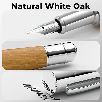 WEMATE Fountain Pen Set, Fine Nib, 1 Ink Converter, Smooth Writing, No Skips - Image 7