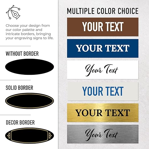 Custom Wall or Door Sign, Personalized Plaque Engraved Message - Image 2
