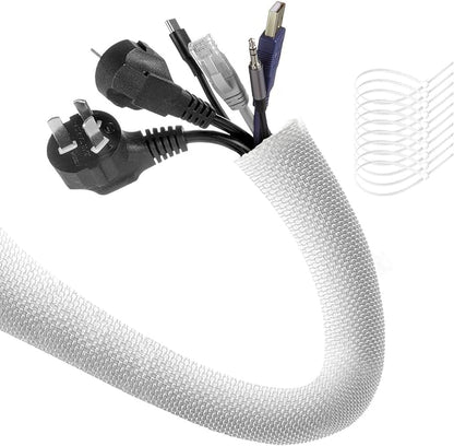 AGPTEK Cable Sleeve Cover, 10ft by AGPTEK