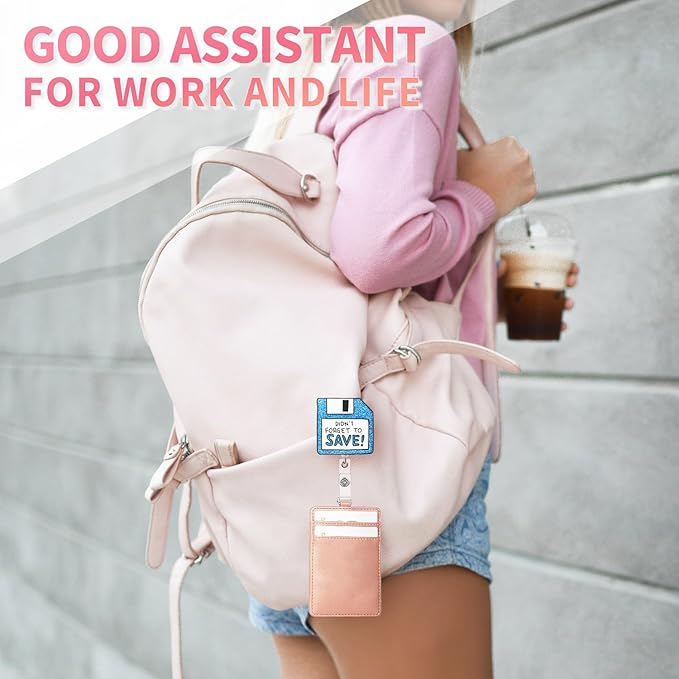 Aoryalps Dont Forget to Save Retractable Badge Reel Holder Retractable - Image 6