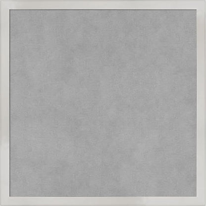 Amanti Art Silver Framed Magnetic Board 17x17 Small Vision Board by AmantiArt