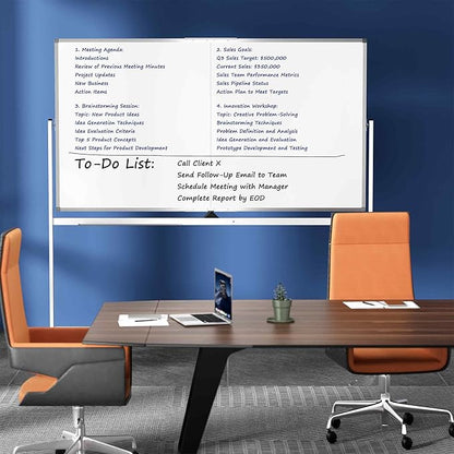 Neatsure Large Rolling Whiteboard on Wheels, Portable Standing Magnetic Dry - Image 7