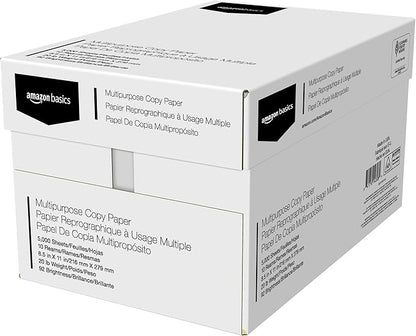 Amazon Basics Multipurpose Copy Printer Paper, 20 lb, 8.5 x 11 Inches, 10 Reams - Image 2
