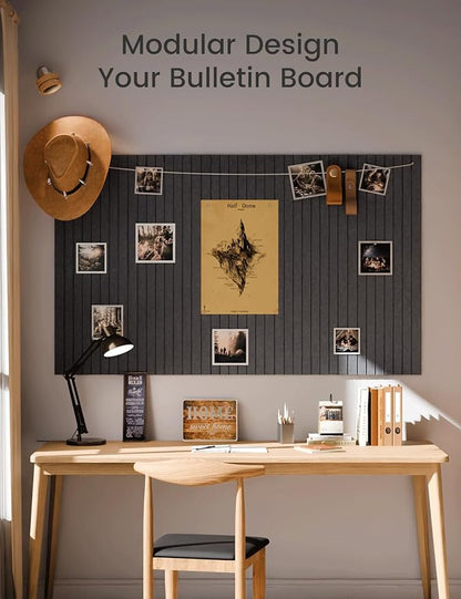 Fluxynara Large Felt Bulletin Board 48" x 36" Cork Board Alternative-12 Pack - Image 5