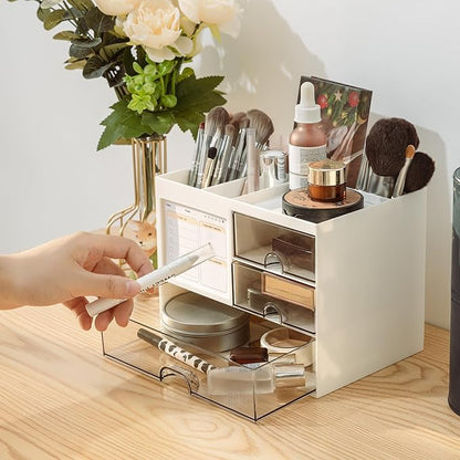 QIYVLOS Desk Organizer with 3 Drawer, Desk Organizers and Storage with 8 - Image 7