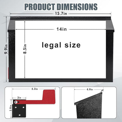 KYODOLED Wall Mount Mailboxes for Outside - Image 2
