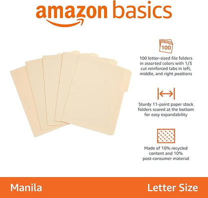 Amazon Basics File Folders - Image 2