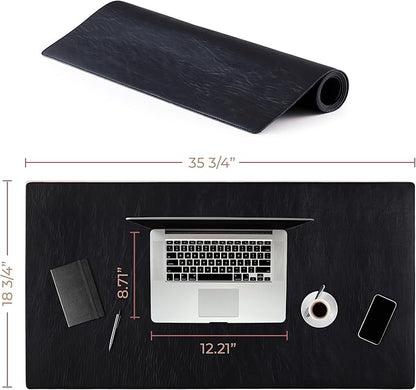 Node Leather - Genuine Leather Desk Pad - Executive Real Leather Desk Mat - - Image 6