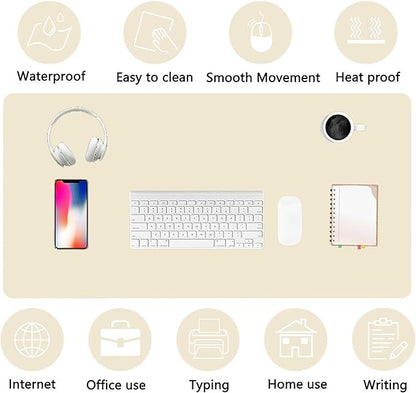 PU Leather Desk Pad Protector Gaming Mouse Pad Non Slip Desk Mat - Image 5