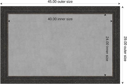 Amanti Art Black Framed Magnetic Board 29x45 Large Vision Board - Image 2