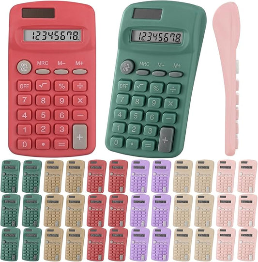 Tellegloww 36 Pcs Pocket Size Basic Calculators Bulk by Tellegloww