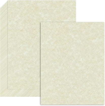 120 Sheets Parchment Paper for Certificates, 8.5" x 11", 100 GSM Double-Sided by TEETOOKEA