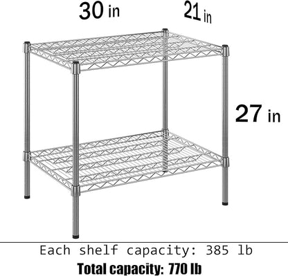 Regal Altair 21" Deep x 30" Wide x 27" Height Wire Shelving Kit | 2-Tier | NSF - Image 3
