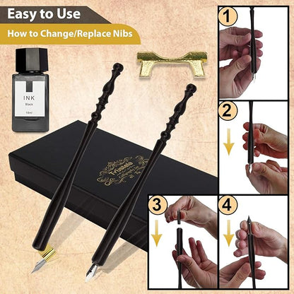 Trustela Calligraphy Set for Beginners, Dip Pen Set - Image 3