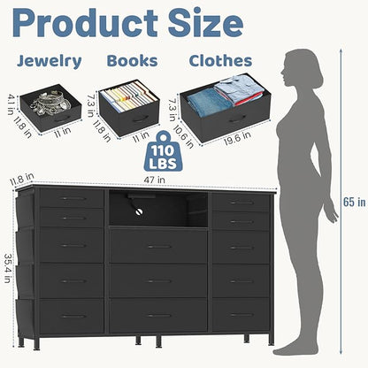 HCHQHS 47 Inch Dresser for Bedroom - Image 2