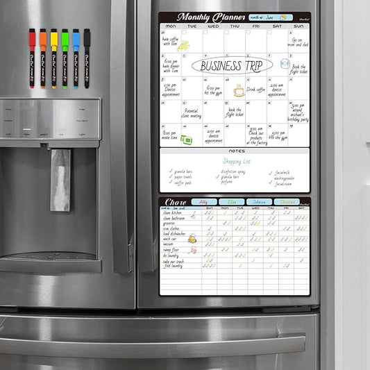 Magnetic Dry Erase Monthly Calendar Set by CleverClean
