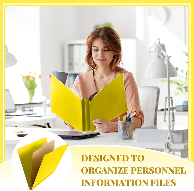Skyygemm 72 Pcs Classification Folders Letter Size, 1 Divider Pressboard File - Image 6