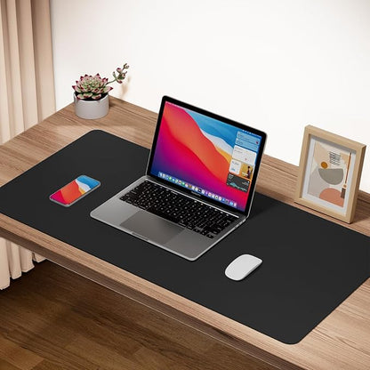 Boutilon Leather Desk Pad Protector, Non-Slip Mouse Pad, Laptop Desk Pad - Image 2