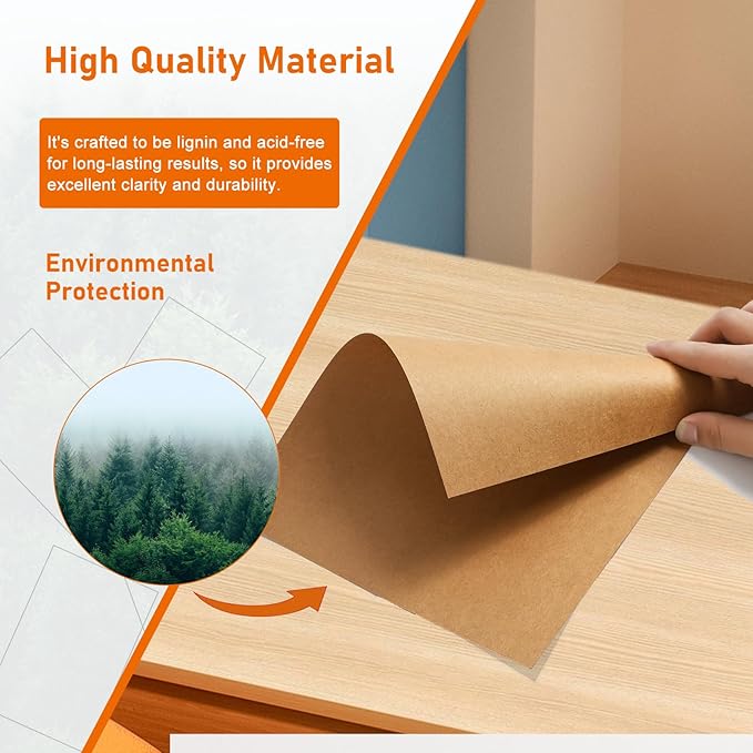 Guakicae 150 Sheets Brown Cardstock 5 x 7 Kraft Paper, 300gsm/110lb Heavyweight - Image 4