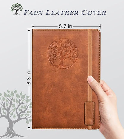 Biuwory Lined Journal Notebook for Women Men, 256 Pages A5 Hardcover Leather - Image 2