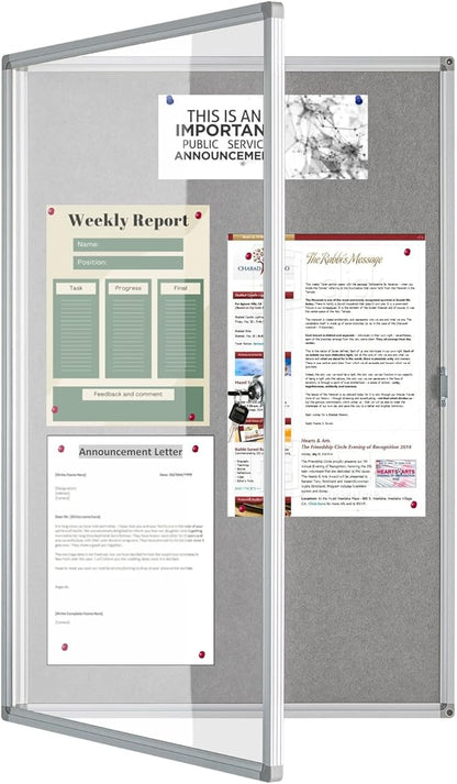 Lockable Enclosed Bulletin Board - Image 8