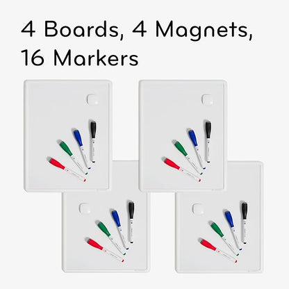 U Brands Contempo Magnetic Dry Erase Board White Board Bundle, Includes 4 Boards - Image 3