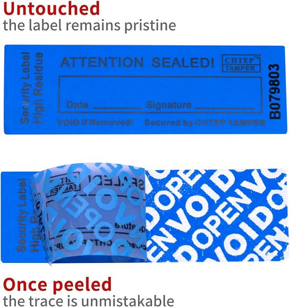 ChtepTamper 100 Pieces Total Transfer Tamper-Evident Stickers Security Labels - Image 3