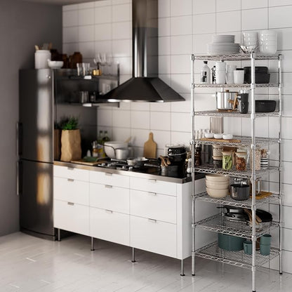 Regal Altair 21" Deep x 24" Wide x 74" Height Wire Shelving Kit | 8-Tier | NSF - Image 6