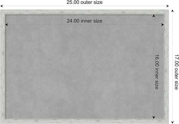Amanti Art Silver Framed Magnetic Board 17x25 Medium Vision Board - Image 3