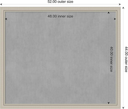 Amanti Art Silver Framed Magnetic Board 44x52 Oversize Vision Board - Image 4