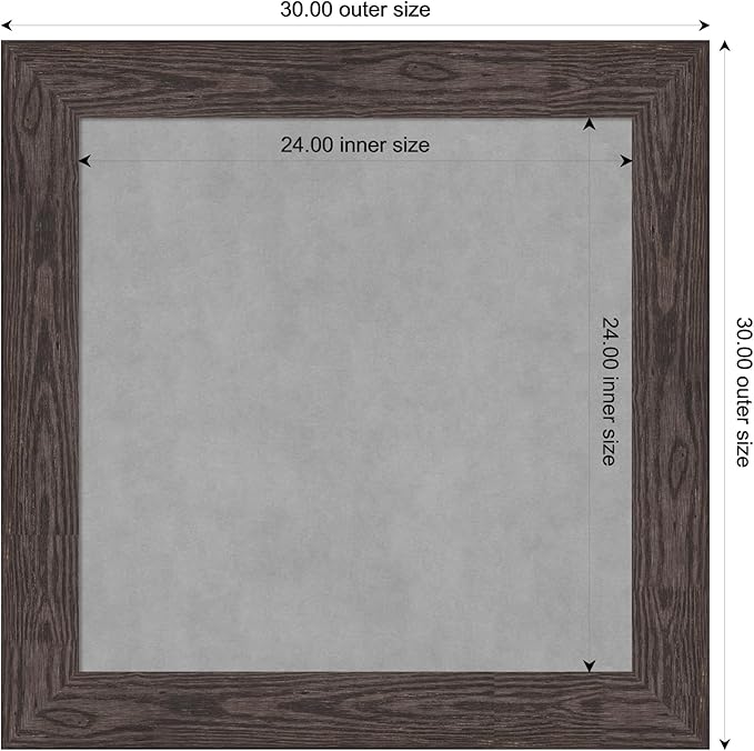 Amanti Art Black Framed Magnetic Board 30x30 Medium Vision Board - Image 4