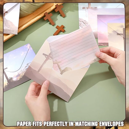 TaoBary 160 Pcs Stationery Paper Set 50 Double Sided Stationery Papers - Image 2
