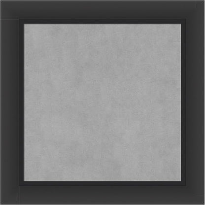 Amanti Art Black Framed Magnetic Board 25x25 Medium Vision Board by AmantiArt