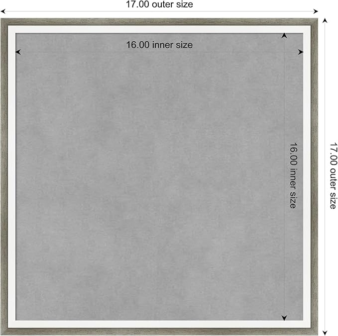 Amanti Art Silver Framed Magnetic Board 17x17 Small Vision Board - Image 4