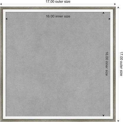 Amanti Art Silver Framed Magnetic Board 17x17 Small Vision Board - Image 4