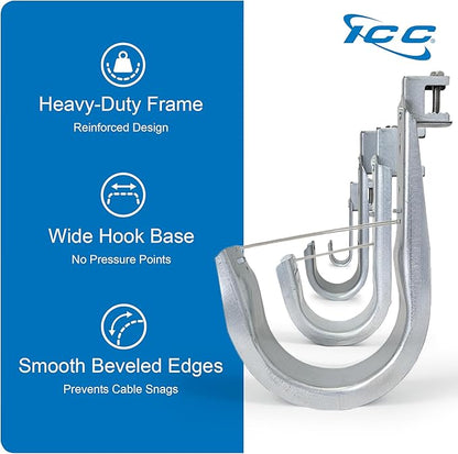 ICC Beam Clamp J Hook 2” with Retainer Clip - Image 7