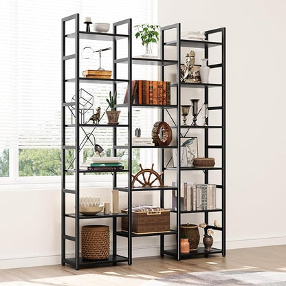 NUMENN 6-Tier Bookshelf Triple Column Bookcase - Image 3