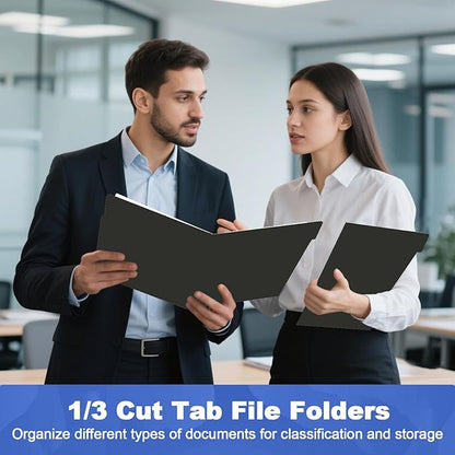 File Folder, HERKKA 120 Pack 1/3 Cut Tab File Folders, File Folders Great - Image 7