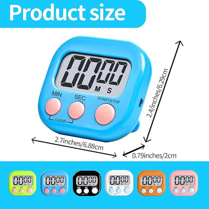 48 Pcs Digital Kitchen Timer Bulk, Small Magnetic Backing Stand Timer, Large - Image 2