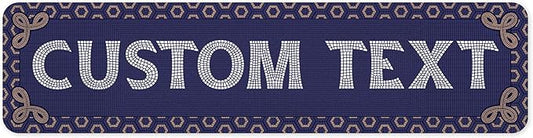 Custom Sign, Custom Street Sign, 11 Font Colors, 13 Font Styles, 4 Hole Options by MySignCenter