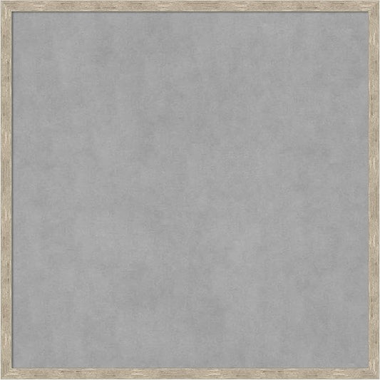 Amanti Art Silver Framed Magnetic Board 25x25 Medium Vision Board by AmantiArt